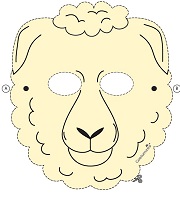 Çocuklar İçin  Aslan Hazır Maske Şablonları 